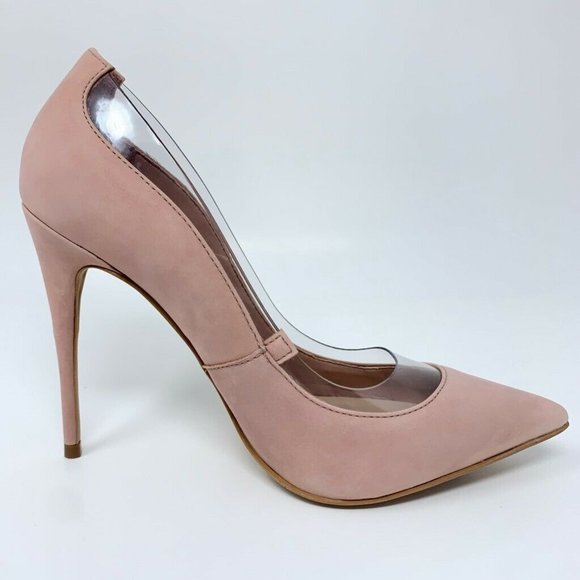 Aldo Elsinger Pump Shoes Pink Leather Stiletto New - Picture 5 of 15